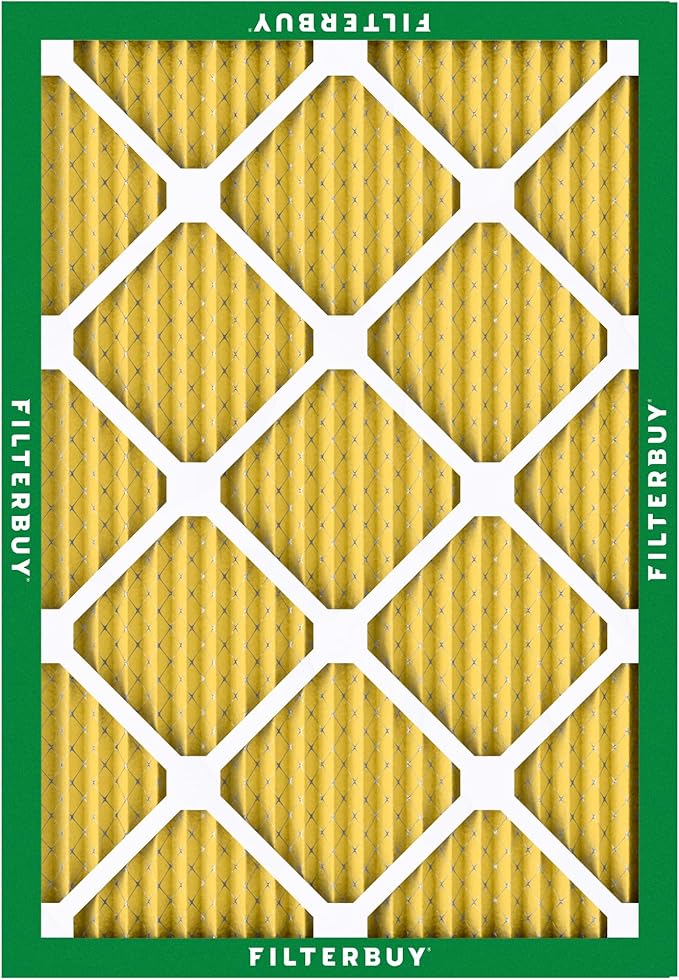 Filterbuy 20.5x22.5x1 Air Filter MERV 11 Superior Pet & Allergy Defense (2-Pack), Electrostatic Pleated HVAC AC Furnace Filters Replacement, Made in USA (Actual Size: 20.50 x 22.50 x 0.75)