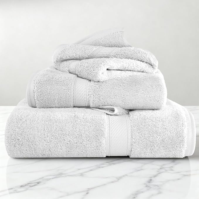 SUPERIOR Egyptian Cotton Ultra Plush & Absorbent, 3 Piece Set, Soft Luxury - Image 2