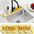 2 Pcs Kitchen Sink Splash Guard Faucet Mat Sunflower Faucet Mat by CONCHLERY%E6%97%97%E8%88%B0%E5%BA%97