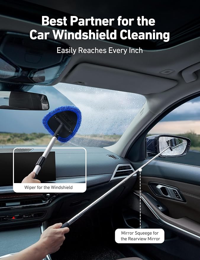 AstroAI 5pcs Windshield Cleaner Tool & Car Window Cleaning Kit | Extendable - Image 2