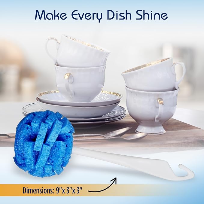 COMPAC HOME Dish Wand Kitchen Sponge | Effectively Clean China Dishes and - Image 8