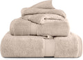 SUPERIOR Egyptian Cotton Ultra Plush & Absorbent, 3 Piece Set, Stone | Quick Dry by SUPERIOR