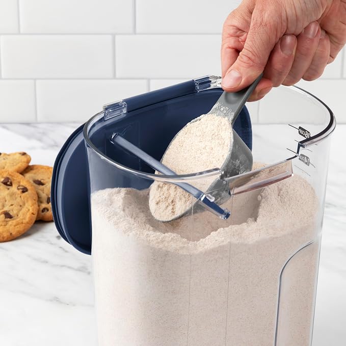 ProKeeper+ Airtight Food Storage Container Set – Clear Plastic Flour and Sugar - Image 6
