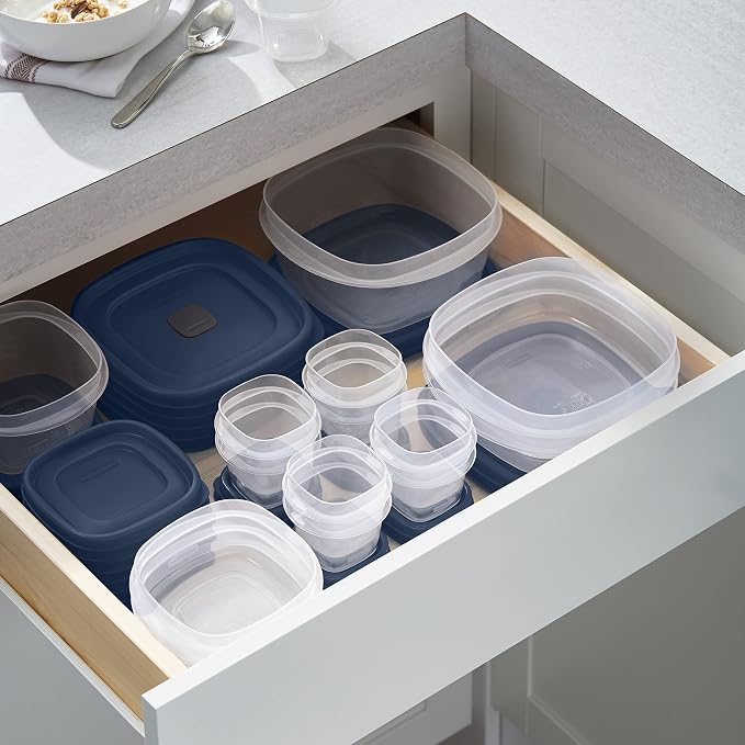 Rubbermaid EasyFindLids Food Storage Containers in Special-Edition Insignia Blue - Image 3