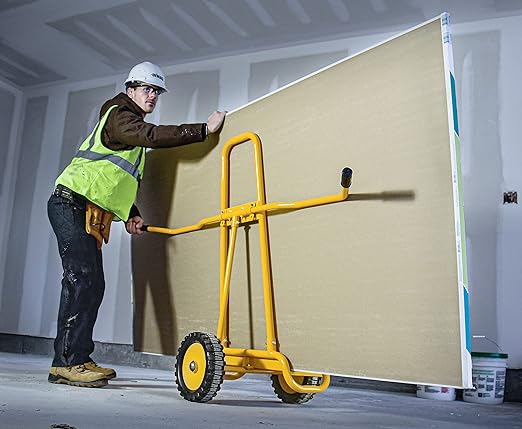 Dewalt Panel Truck Dolly Cart, 1,100-pound Weight Capacity, for Drywall, Plywood, Lumber, Sheetrock, and Doors, 7.25-inch Width Capacity, 12-inch No-Flat Wheels (DXWT-PS202)