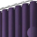 Dynamene Stall Waffle Shower Curtain 256 GSM Heavy Fabric 54x78 Purple by Dynamene