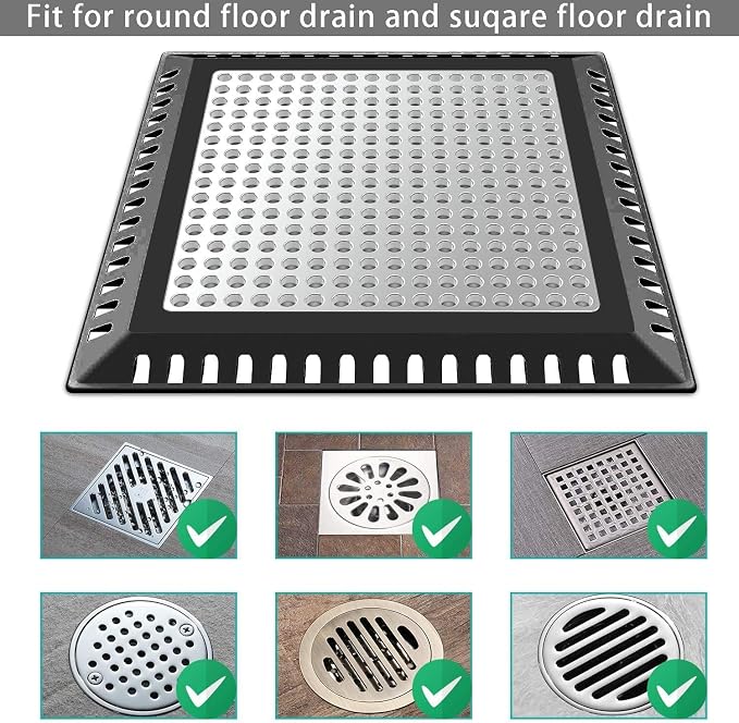 Aojuxix Shower Drain Hair Catcher/Drain Protector/Shower Drain Cover | - Image 6