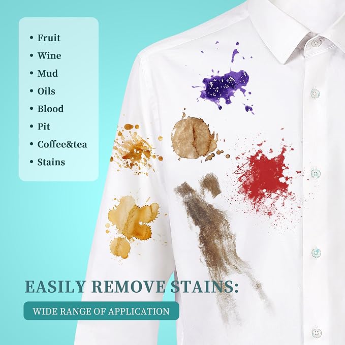 Laundry Stain Brush, Natural Soft Boar Bristles, Removes Tough Stains from - Image 6