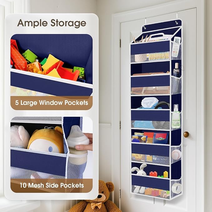 1Pack Over The Door Organizer Large Capacity Hanging Storage Room Organizer - Image 4