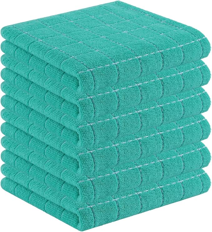 Homaxy 100% Cotton Terry Kitchen Towels, 6 Pack by Homaxy