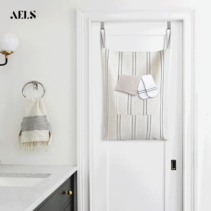 AELS Farmhouse Hanging Laundry Hamper - Image 6