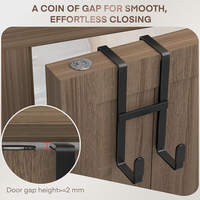 FYY 4 Packs Over The Door Hooks, Double Sided Door Hanger Hook - Image 6