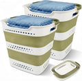 2 Pcs 42L/11.2 Gal Collapsible Laundry Basket by BATTOO