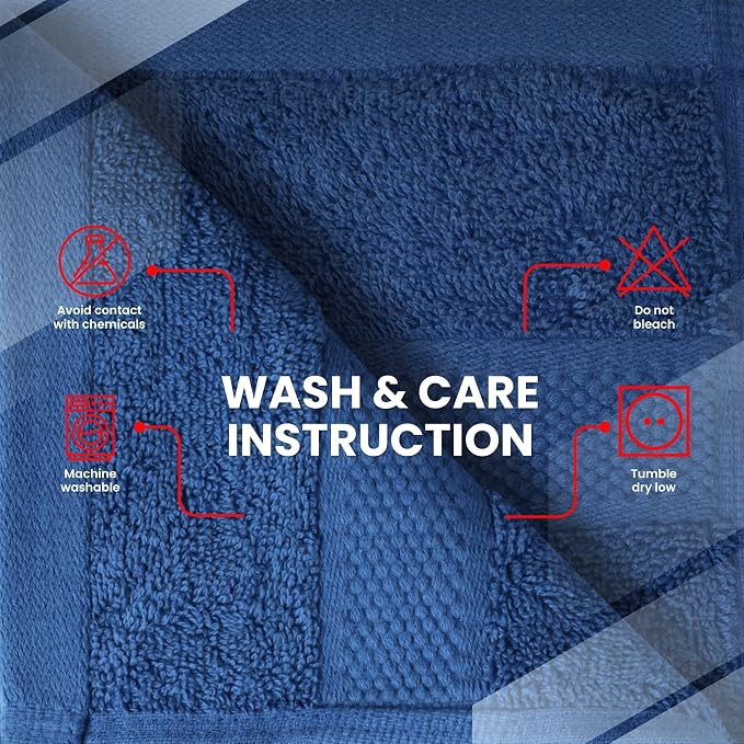 Infinitee Xclusives 100% Cotton Luxury Wash Cloths - Image 7