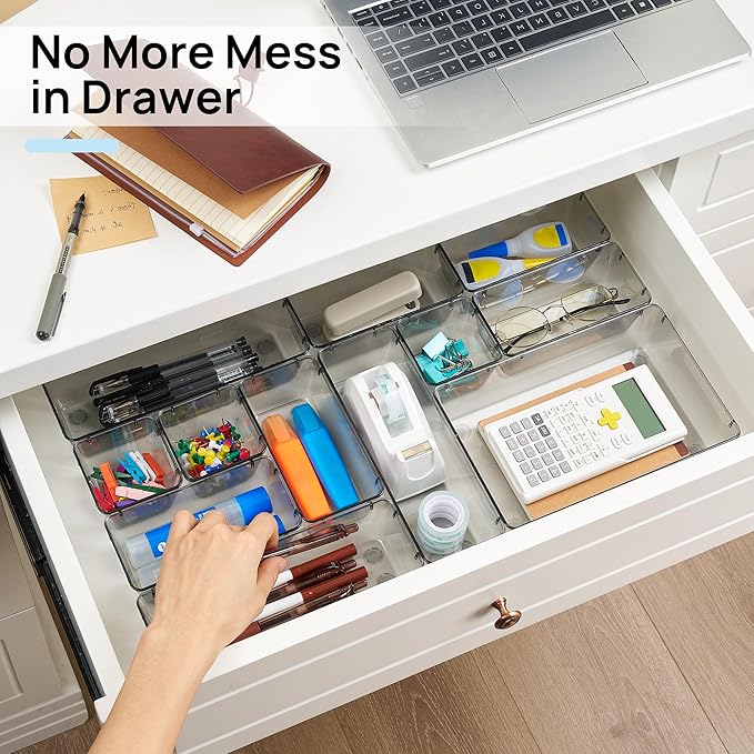 Vtopmart 25 Pack Plastic Drawer Organizers - Image 4