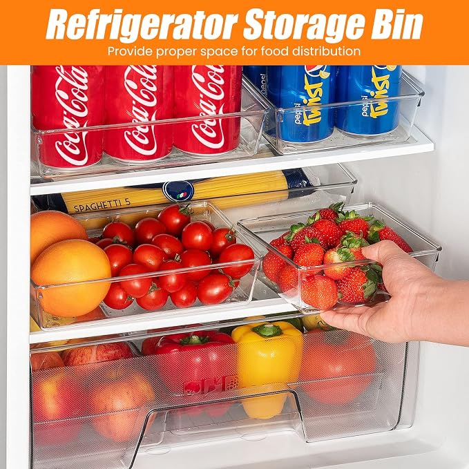 6 Pcs Large Size Clear Drawer Organizer Set, Acrylic Non Slip Non Cracking - Image 8