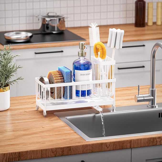 Cisily Sponge Holder for Kitchen Sink, Sink Caddy Organizer - Image 7