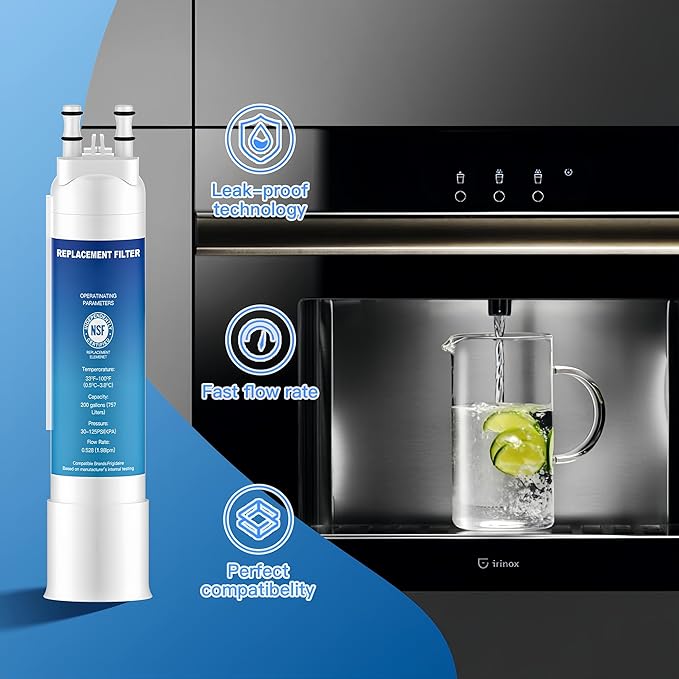 FPPWFU01 Water Filter Replacement for Frigidaire,Compatible with Frigidaire PurePour PWF-1,EPPWF01 PureAdvantage PWF-1 Water Filter (3 Pack)