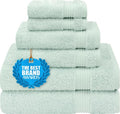 Cotton Paradise 6 Piece Towel Set, 100% Cotton Soft Absorbent Turkish Towels by UNITEDHOMETEXTILE