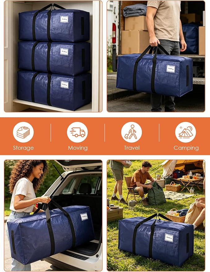 SWEET DOLPHIN 12 Pack 200LB Heavy-Duty Moving Bags - Image 6