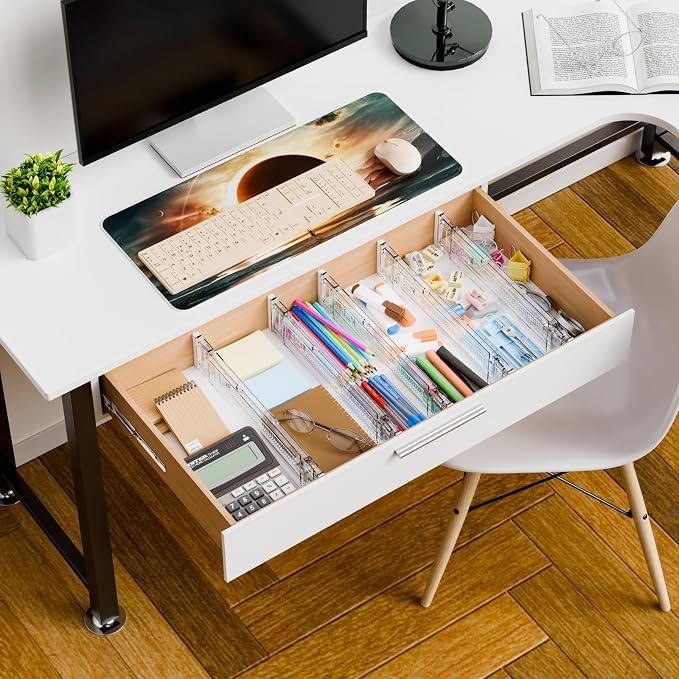 4 Pack 3.2 Inch Shallow Acrylic Drawer Dividers - Image 7