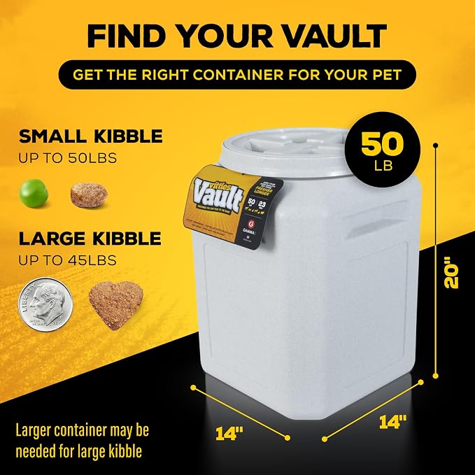 Vittles Vault Airtight Pet Food Storage Container + Scoop, Fits Up to 50lbs | - Image 6