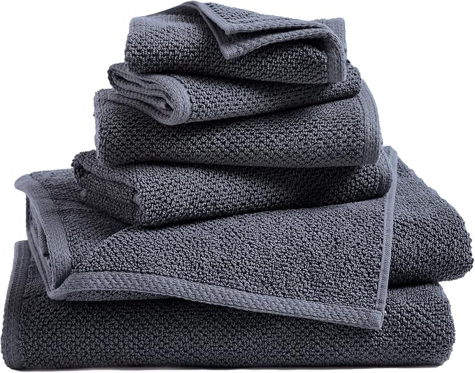 Great Bay Home 100% Cotton 6 Piece Towel Set by GreatBayHome