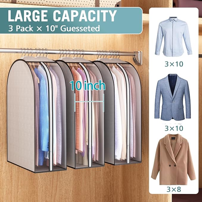 Liuoud 10" Gusseted Garment Bags - Image 2