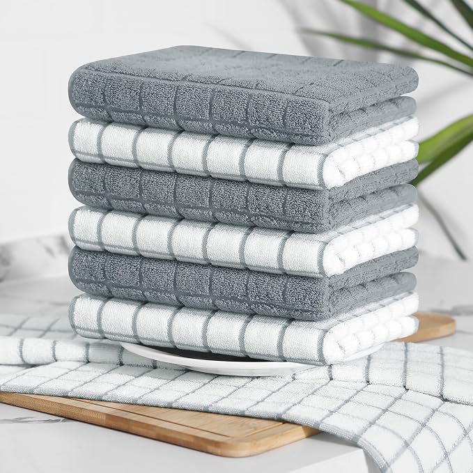Homaxy Large Premium Cotton Kitchen Towels 16"x 28", 12 Pack - Image 8