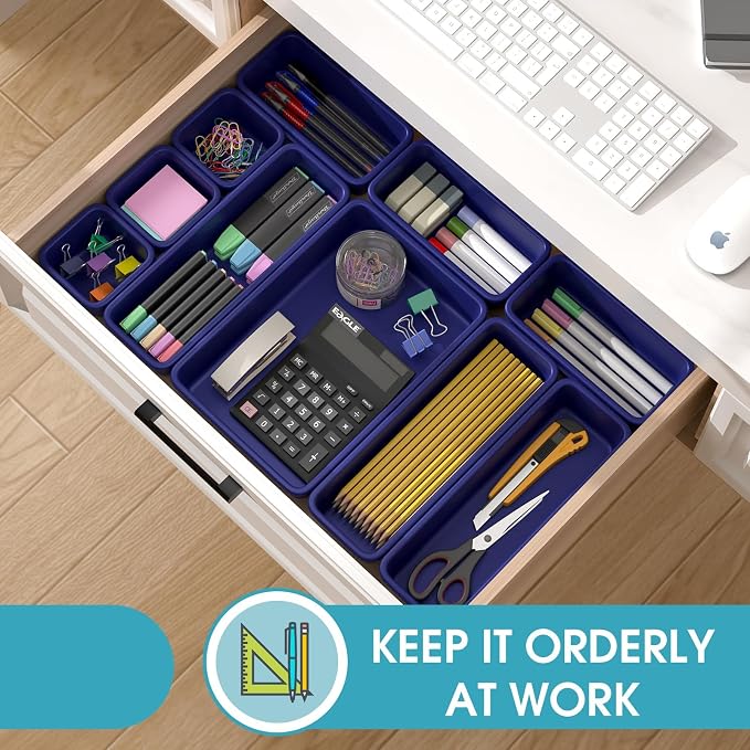StoreHappily 16 PCS Drawer Organizer Set, 4 Size Makeup Drawer Divider Organizer - Image 4