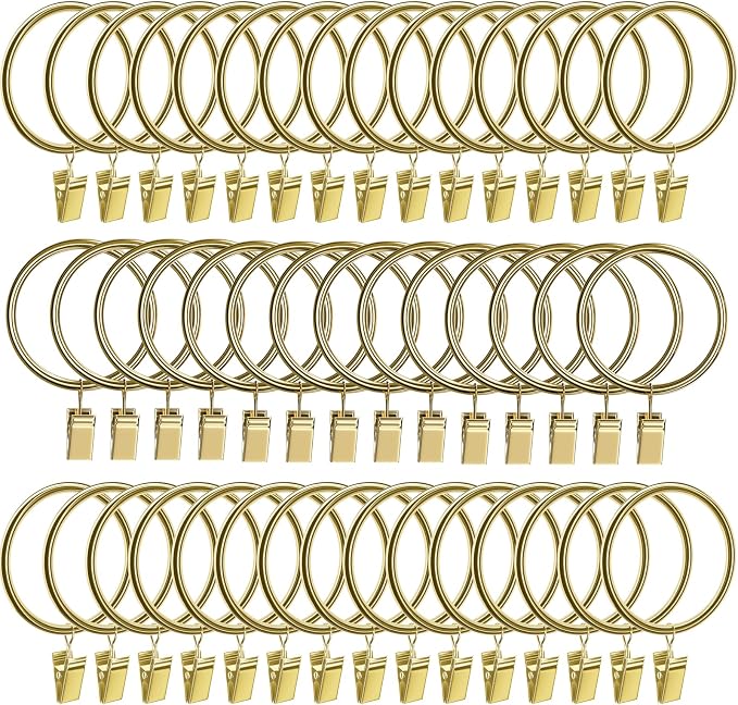 Lansian 44 Pack Curtain Rings by Lansian