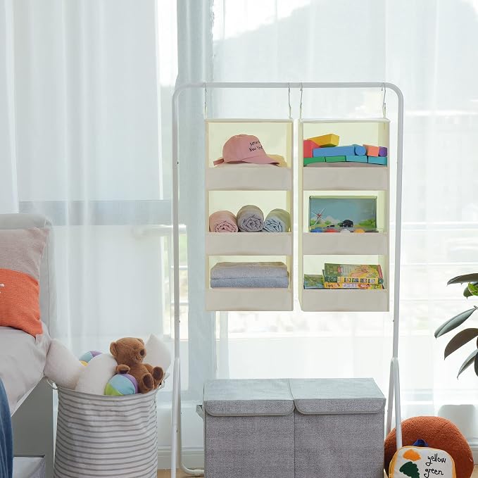 GRANNY SAYS 3-Shelf Hanging Closet Organizer, Foldable Storage, No-Sag Support - Image 2