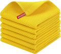 Homaxy 100% Cotton Waffle Weave Kitchen Dish Cloths 6-Pack, Ultra Soft by Homaxy