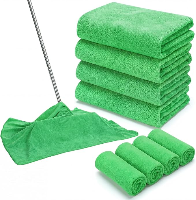 SmoothNovelty 10 Pcs Extra Large Microfiber Cloth 30" x 20" Large Floor by SmoothNovelty