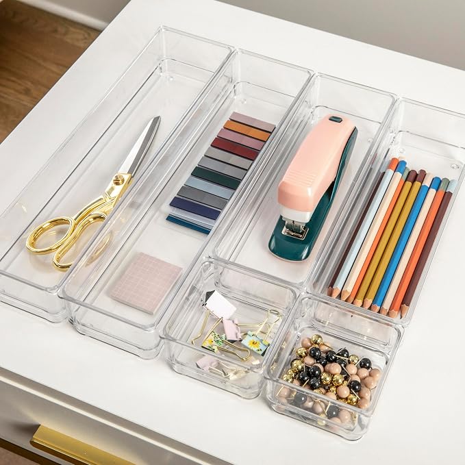 Martha Stewart Miles Stackable Desk Drawer Organizers - Image 2