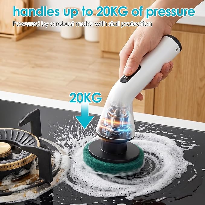 Electric Spin Scrubber for Bathroom, Power Cleaning Brush - Image 6