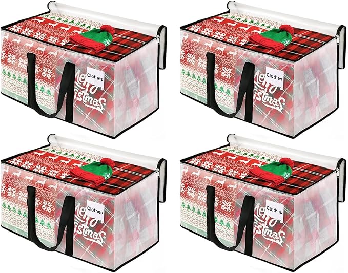 BlissTotes Moving Bags, 125L 4-Pack Storage Bags, Moving Boxes | Moving Box by BlissTotes