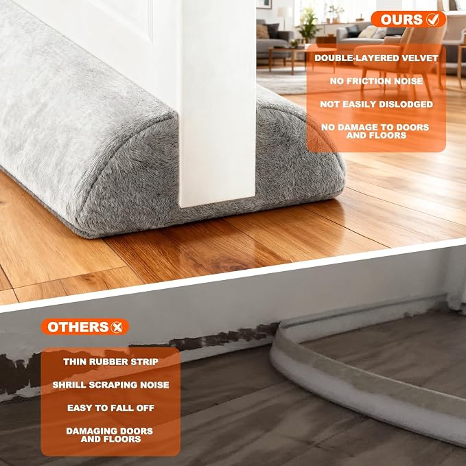 GDHOMM Under Door Draft Stopper, Door Gap Filler - Image 4