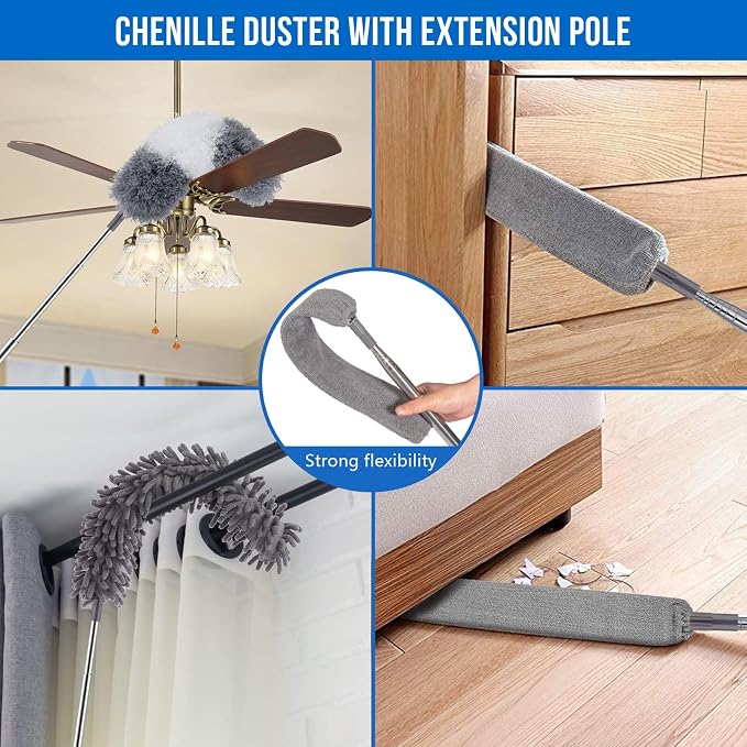 UIMO Microfiber Feather Duster 5-in-1 Kit - Image 2