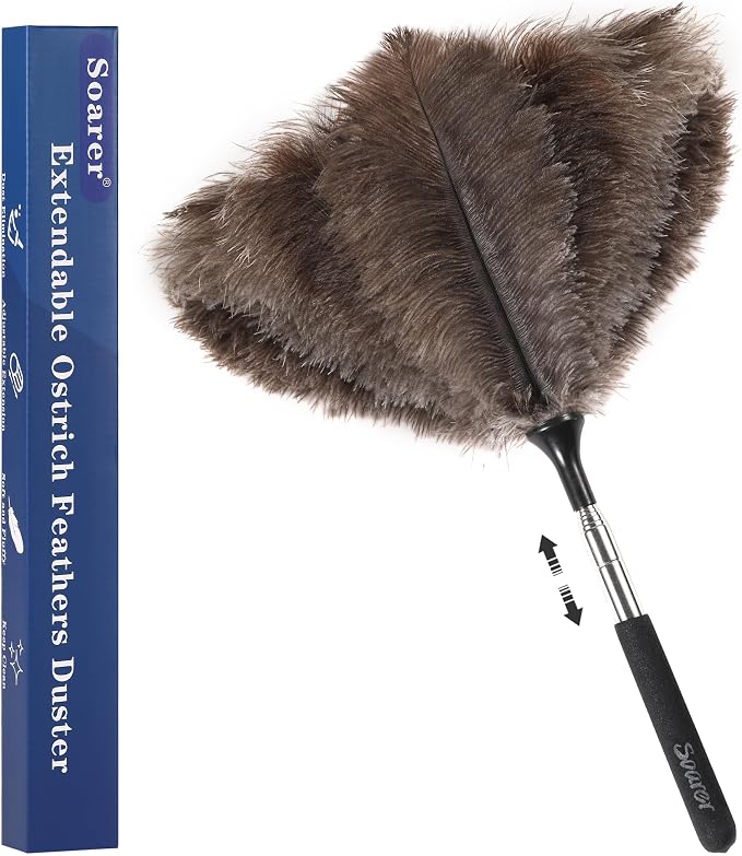 Soarer Extendable Ostrich Feather Duster, Handle Duster - Image 7