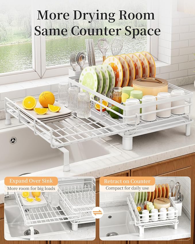 SAYZH Expandable Dish Drying Rack - Image 3