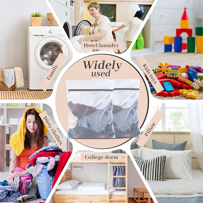 Nuenen 50 Pcs Mesh Laundry Wash Bags - Image 5