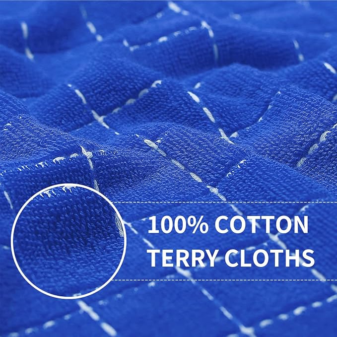 Homaxy 100% Cotton Terry Kitchen Towels, 8 Pack - Image 2