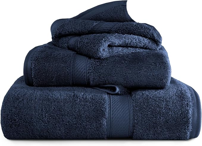SUPERIOR Egyptian Cotton Ultra Plush & Absorbent, 3 Piece Set, Soft Luxury by SUPERIOR