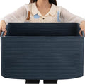 OIAHOMY 75L Large Blanket Basket Woven Storage Basket by MasterofSpaceOptimization