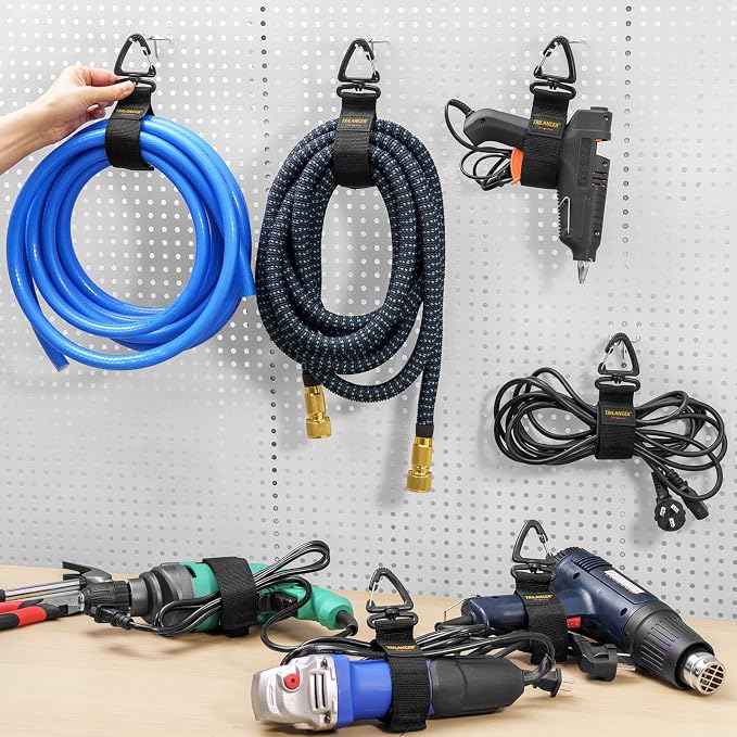 Extension Cord Organizer and Hanger, Trilancer Storage Straps | Hook-and-Loop - Image 4