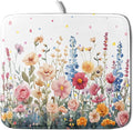 Colorful Flower Dish Drying Mat 16x18 Inch Botanical Floral Drainer Rack Mats by Giwawa
