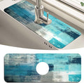 MCALK Turquoise Kitchen Sink Faucet Mat Splash Guard, Absorbent Quick-Dry by MCALK
