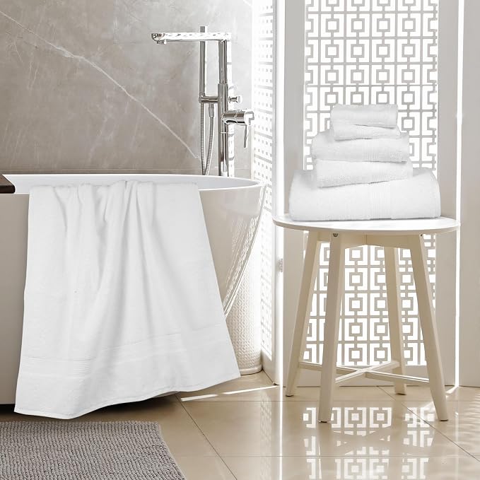 Amazon Basics 6-Piece Oversized Highly Absorbent Fade-Resistant Towel Set - Image 8