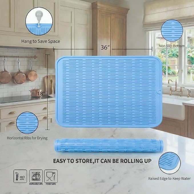 MicoYang Silicone Dish Drying Mat - Image 2
